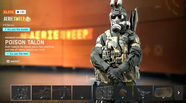 Aerie Sweep, bundle, from Penguin's in-game store screenshot