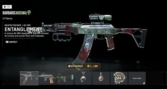 Barbaric Arsenal, hardware bundle, from Penguin's in-game store screenshot