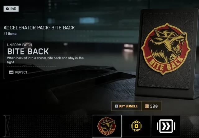 Bite Back, accelerator pack, from Penguin's in-game store screenshot