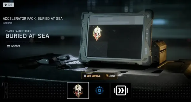Buried At Sea, accelerator pack, from Penguin's in-game store screenshot