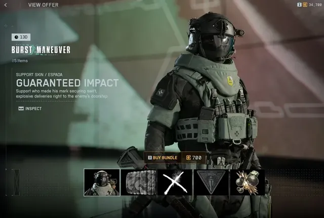 Burst Maneuver, bundle, from Penguin's in-game store screenshot