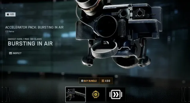 Bursting In Air, accelerator pack, from Penguin's in-game store screenshot