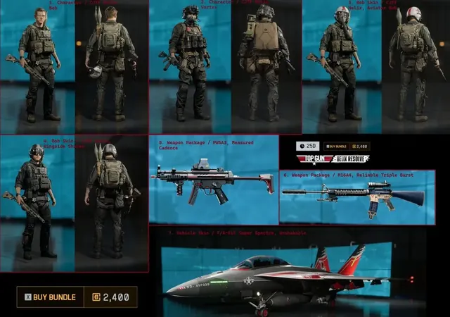 Helix Resolve, top gun bundle, from Penguin's in-game store screenshot