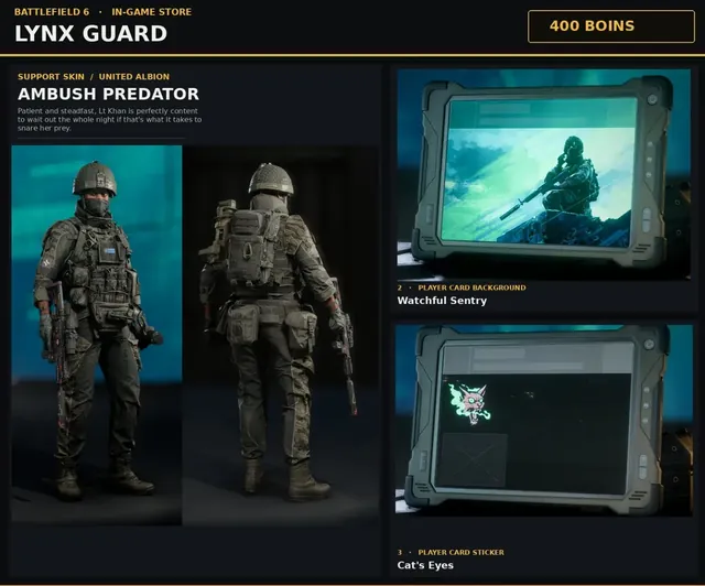 Lynx Guard, bundle, from Penguin's in-game store screenshot