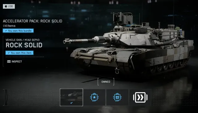 Rock Solid, accelerator pack, from Penguin's in-game store screenshot