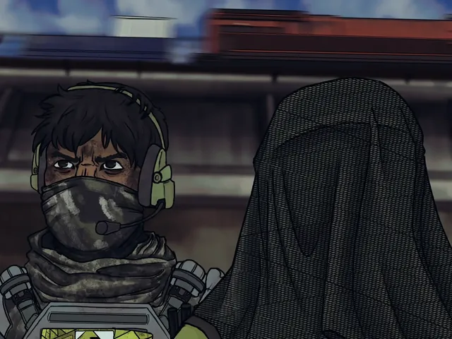Fan art by Mono_Ryder: two operators, one in a headset and gaiter, one under a sniper veil