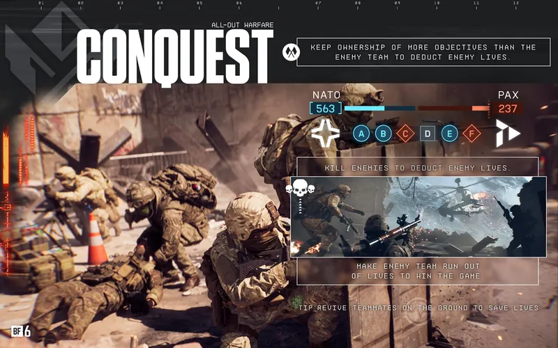 Official Battlefield 6 art: Conquest mode art