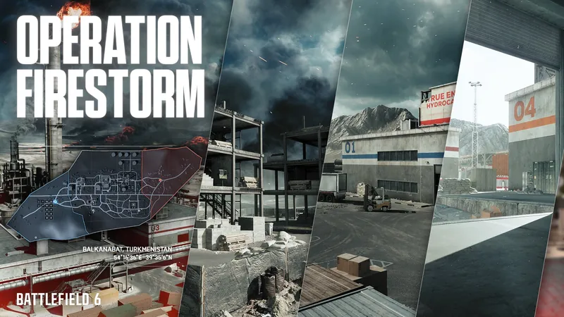 Official Battlefield 6 art: Operation Firestorm map art