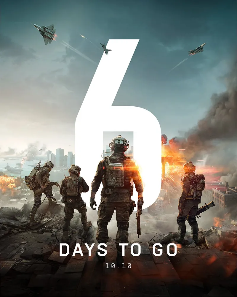 Official Battlefield 6 art: Countdown art: 6 days to go