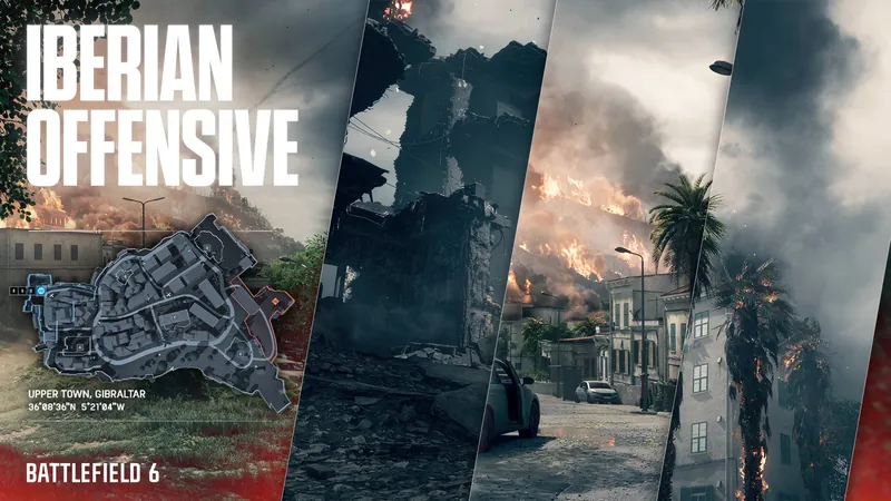 Official Battlefield 6 art: Iberian Offensive map art
