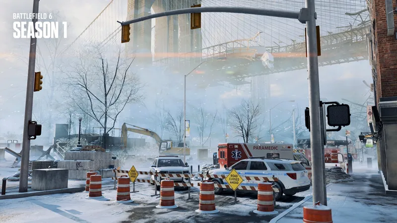 Official Battlefield 6 art: Ice Lock Empire State