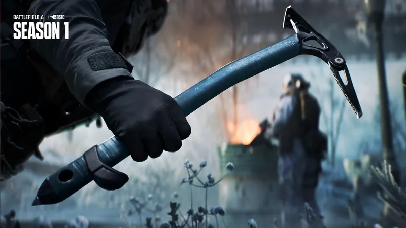 Official Battlefield 6 art: Snowbound Ice Climbing Axe