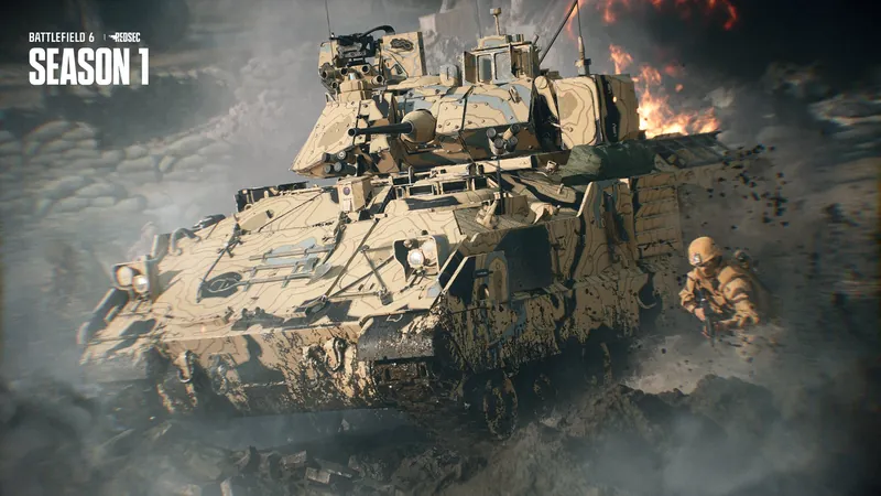 Official Battlefield 6 art: Canyon vehicle skin