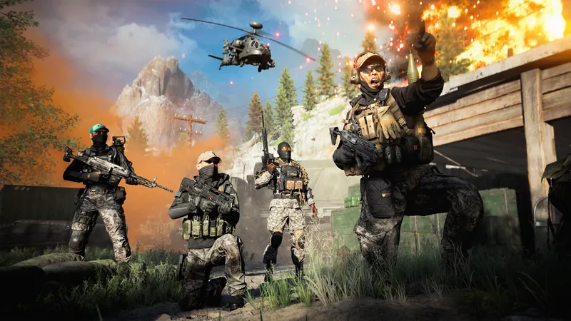 Official Battlefield 6 art: A squad in the 5.11 Bundle