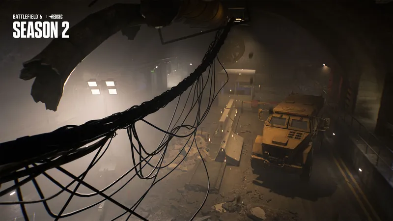 Official Battlefield 6 art: Defense Testing Complex 3 beneath Fort Lyndon, 3 of 4