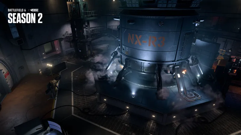 Official Battlefield 6 art: Defense Testing Complex 3 beneath Fort Lyndon, 4 of 4