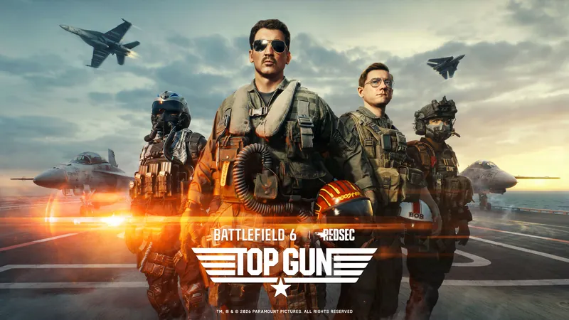 Official Battlefield 6 art: Top Gun key art