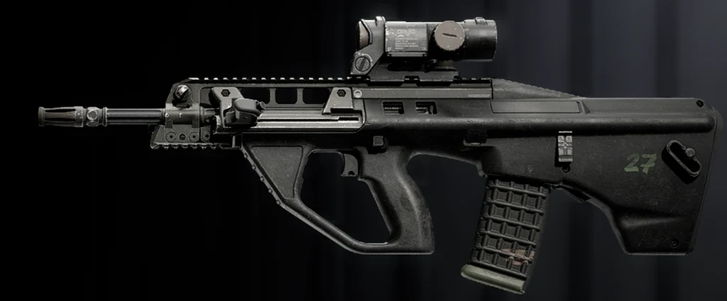 EF88 assault rifle, in-game screenshot